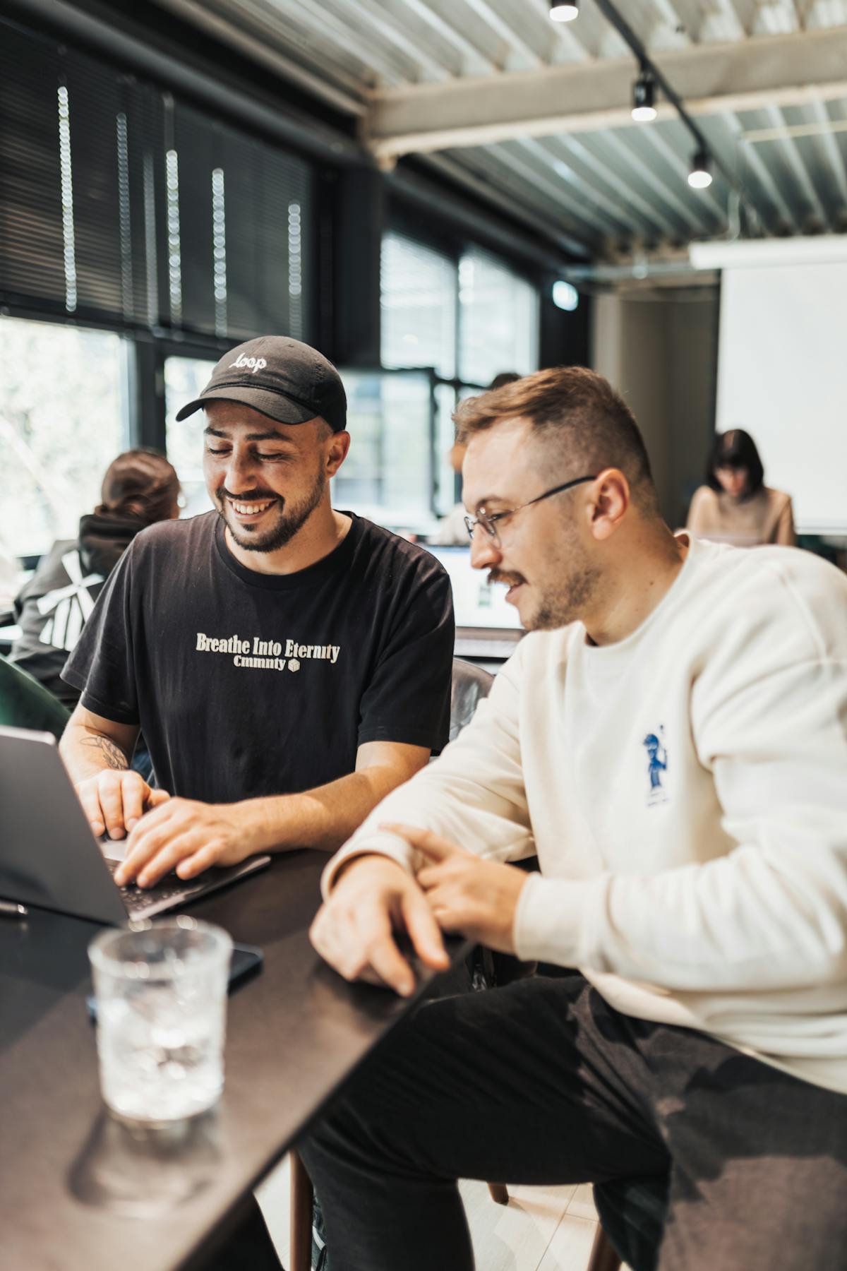 Foreign entrepreneur working remotely