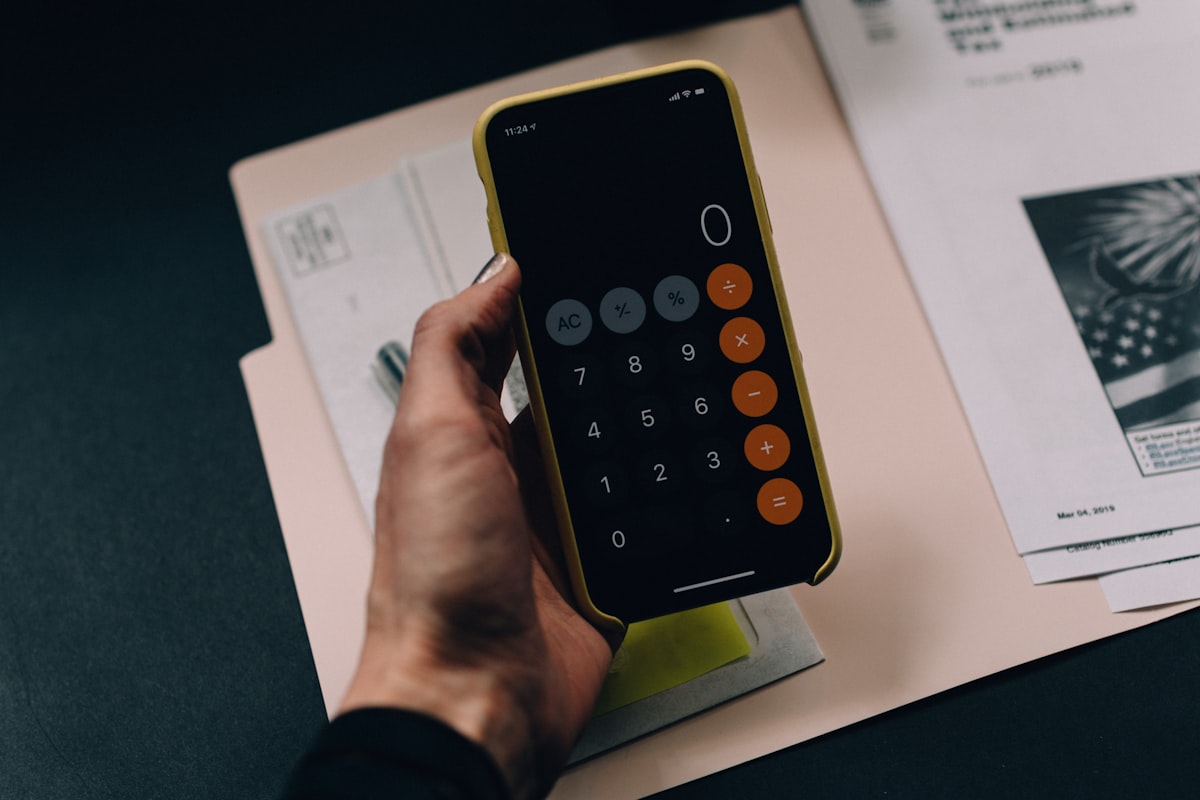 Accountant working